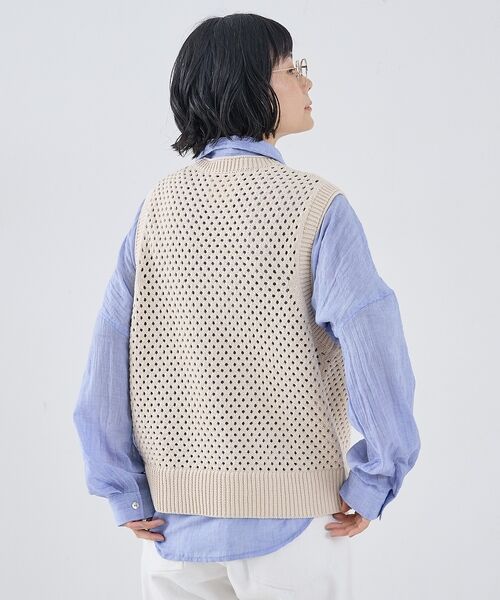 collex / コレックス ベスト | メッシュ柄ベスト | 詳細9