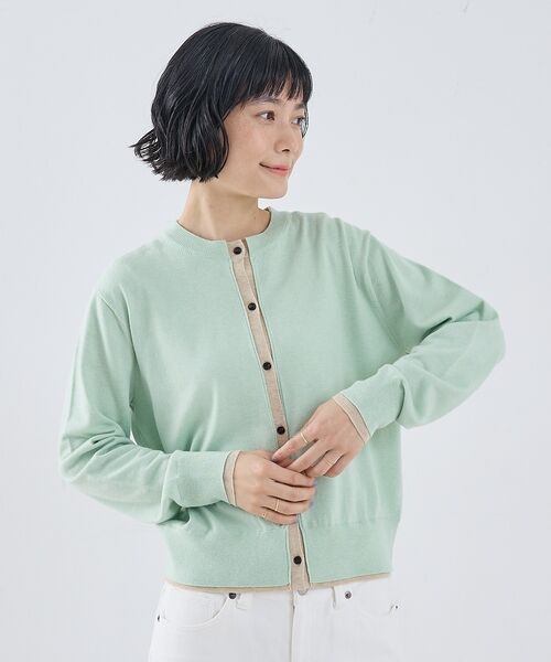 collex / コレックス カーディガン・ボレロ | バイカラーコンパクトカーディガン | 詳細4