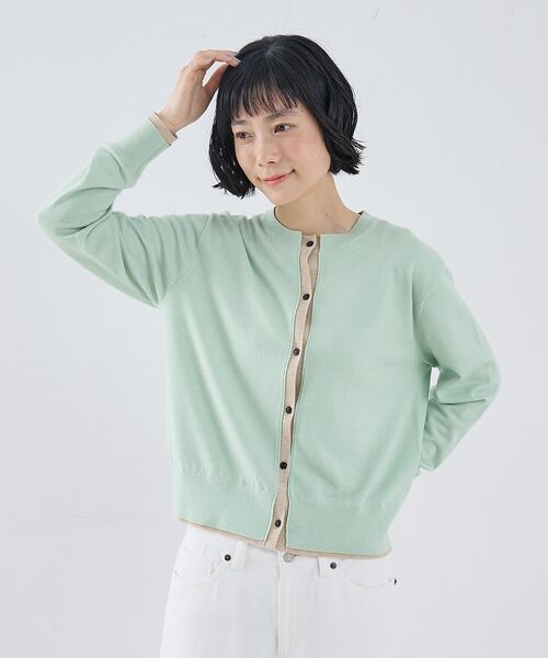 collex / コレックス カーディガン・ボレロ | バイカラーコンパクトカーディガン | 詳細5