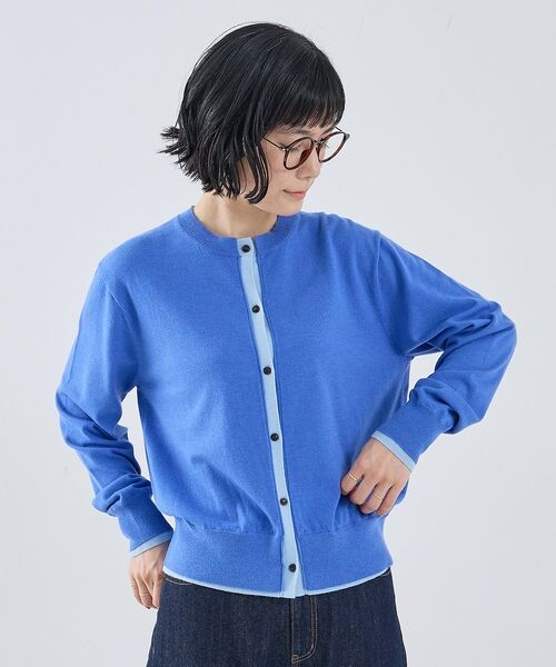collex / コレックス カーディガン・ボレロ | バイカラーコンパクトカーディガン | 詳細27