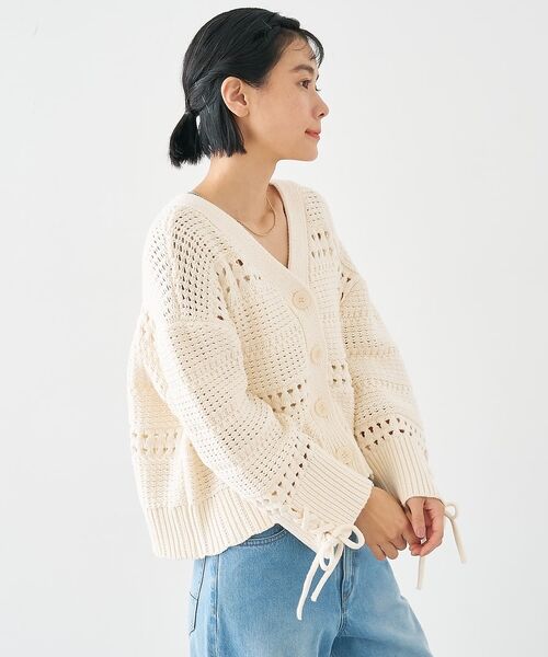 collex / コレックス カーディガン・ボレロ | 袖口レースアップ2WAYカーディガン | 詳細15