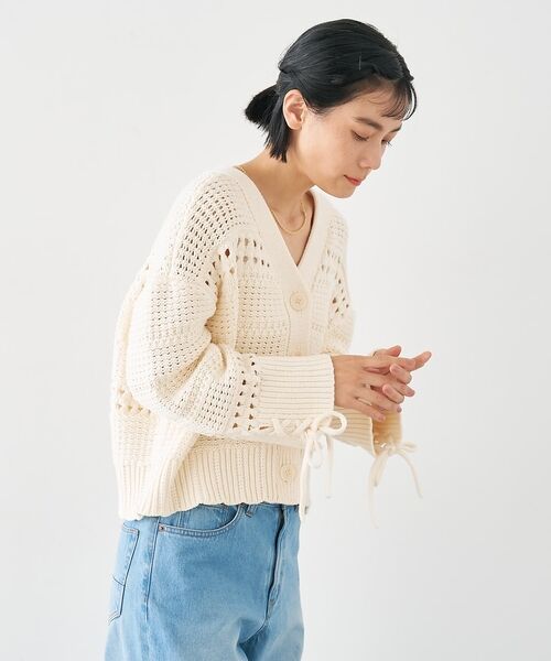 collex / コレックス カーディガン・ボレロ | 袖口レースアップ2WAYカーディガン | 詳細16