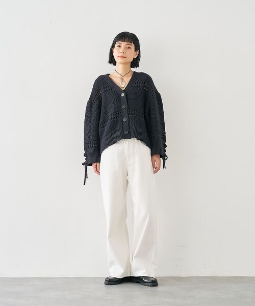 collex / コレックス カーディガン・ボレロ | 袖口レースアップ2WAYカーディガン | 詳細24