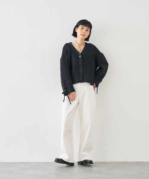 collex / コレックス カーディガン・ボレロ | 袖口レースアップ2WAYカーディガン | 詳細25