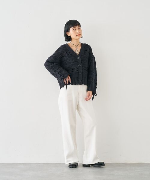 collex / コレックス カーディガン・ボレロ | 袖口レースアップ2WAYカーディガン | 詳細26