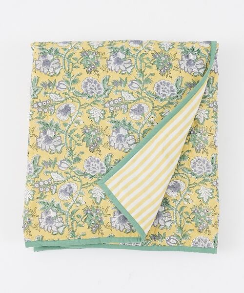 collex / コレックス インテリア・インテリア雑貨 | 【26SS新色】フラワープリントキルトケット 140×200 | 詳細3