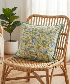 collex / コレックス インテリア・インテリア雑貨 | 【26SS新色】ブロックプリント キルトクッションカバー 45×45