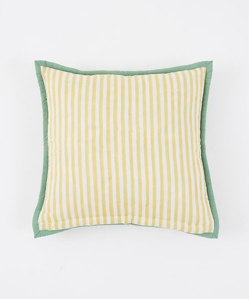 collex / コレックス インテリア・インテリア雑貨 | 【26SS新色】ブロックプリント キルトクッションカバー 45×45 | 詳細4