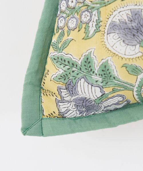 collex / コレックス インテリア・インテリア雑貨 | 【26SS新色】ブロックプリント キルトクッションカバー 45×45 | 詳細5