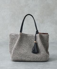 collex / コレックス かごバック | 【WEB限定】フリンジチャーム付きペーパートート【予約】