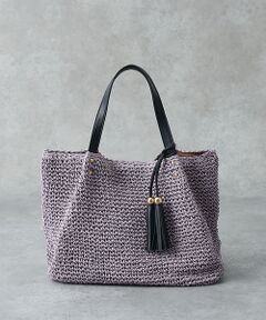 collex / コレックス かごバック | 【WEB限定】フリンジチャーム付きペーパートート【予約】