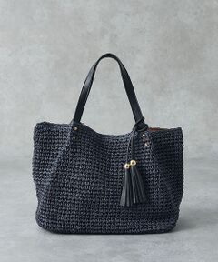 collex / コレックス かごバック | 【WEB限定】フリンジチャーム付きペーパートート【予約】