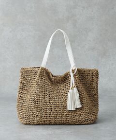 collex / コレックス かごバック | 【WEB限定】フリンジチャーム付きペーパートート【予約】