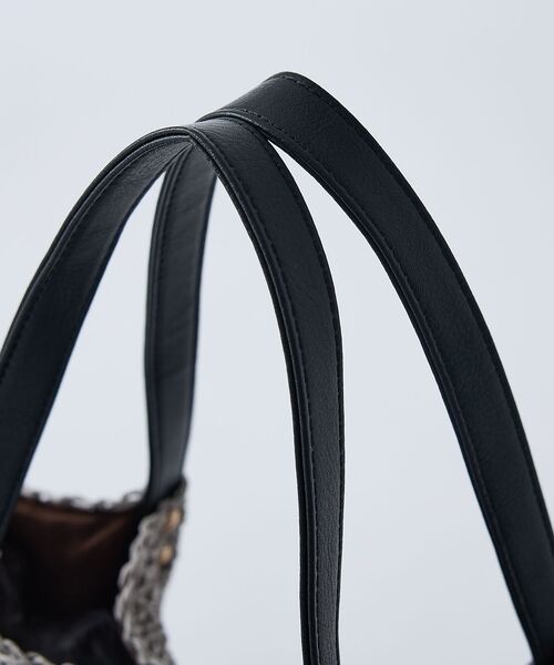 collex / コレックス かごバック | 【WEB限定】フリンジチャーム付きペーパートート【予約】 | 詳細10