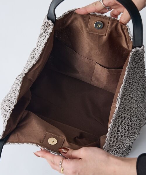 collex / コレックス かごバック | 【WEB限定】フリンジチャーム付きペーパートート【予約】 | 詳細11