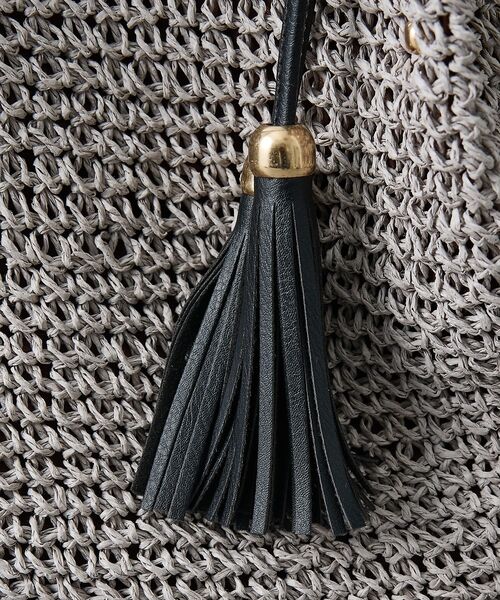 collex / コレックス かごバック | 【WEB限定】フリンジチャーム付きペーパートート【予約】 | 詳細14