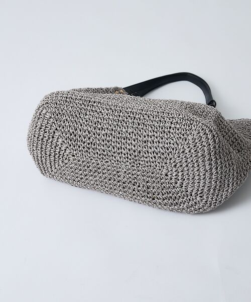 collex / コレックス かごバック | 【WEB限定】フリンジチャーム付きペーパートート【予約】 | 詳細7