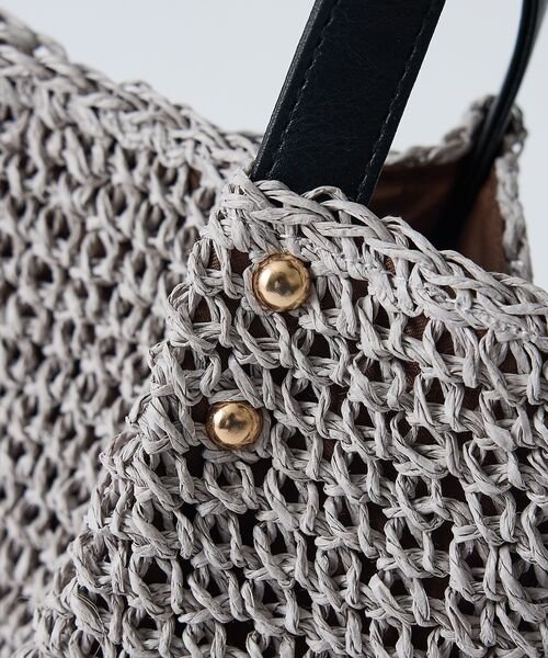 collex / コレックス かごバック | 【WEB限定】フリンジチャーム付きペーパートート【予約】 | 詳細9