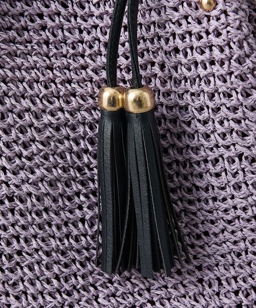 collex / コレックス かごバック | 【WEB限定】フリンジチャーム付きペーパートート【予約】 | 詳細20