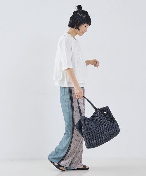 collex / コレックス かごバック | 【WEB限定】フリンジチャーム付きペーパートート【予約】 | 詳細26