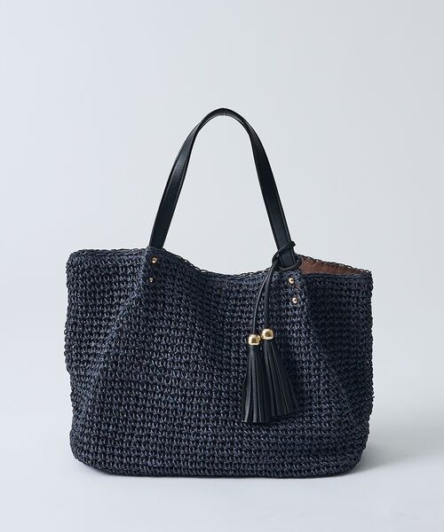 collex / コレックス かごバック | 【WEB限定】フリンジチャーム付きペーパートート【予約】 | 詳細27