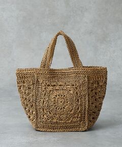 collex / コレックス かごバック | 【WEB限定】モチーフ編スクエアトートバッグ【予約】