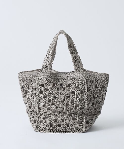 collex / コレックス かごバック | 【WEB限定】モチーフ編スクエアトートバッグ【予約】 | 詳細4