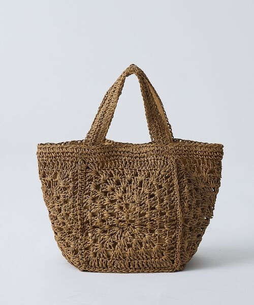 collex / コレックス かごバック | 【WEB限定】モチーフ編スクエアトートバッグ【予約】 | 詳細8