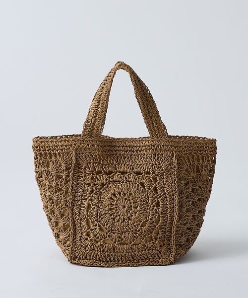 collex / コレックス かごバック | 【WEB限定】モチーフ編スクエアトートバッグ【予約】 | 詳細10