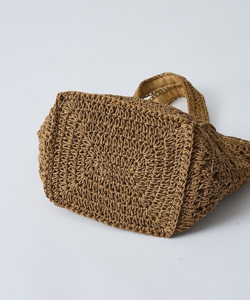 collex / コレックス かごバック | 【WEB限定】モチーフ編スクエアトートバッグ【予約】 | 詳細12