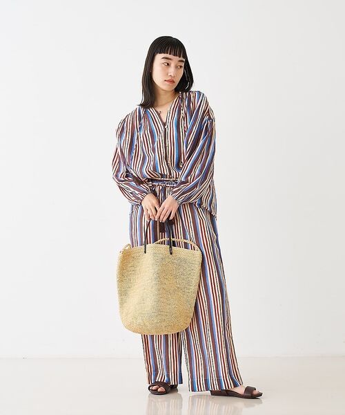 collex / コレックス かごバック | ラフィア革ハンドル2WAYトートバッグ【予約】 | 詳細12