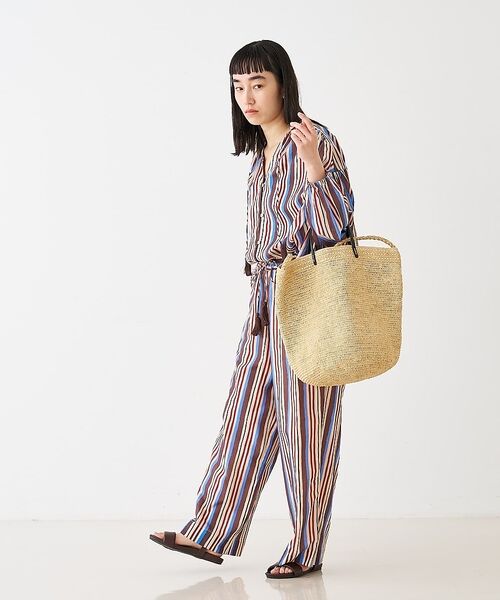 collex / コレックス かごバック | ラフィア革ハンドル2WAYトートバッグ【予約】 | 詳細13