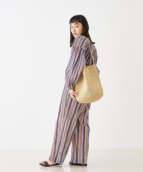 collex / コレックス かごバック | ラフィア革ハンドル2WAYトートバッグ【予約】 | 詳細14