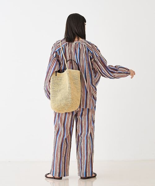 collex / コレックス かごバック | ラフィア革ハンドル2WAYトートバッグ【予約】 | 詳細15