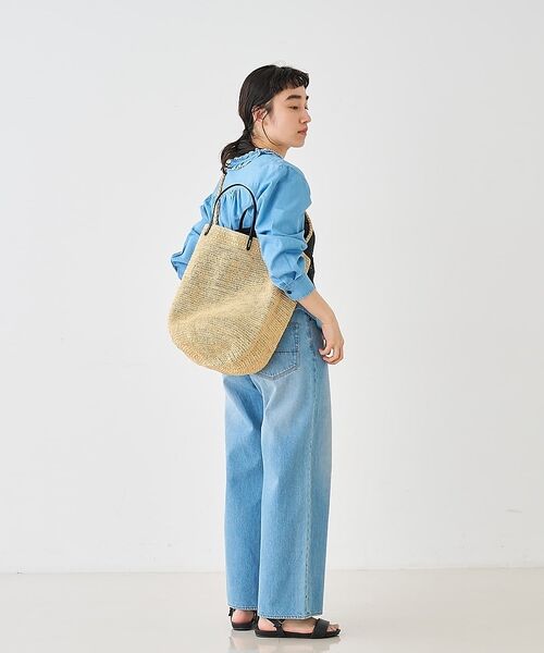 collex / コレックス かごバック | ラフィア革ハンドル2WAYトートバッグ【予約】 | 詳細16