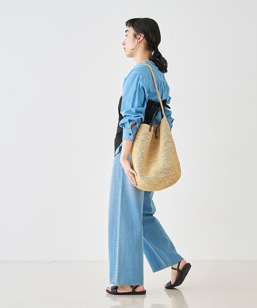 collex / コレックス かごバック | ラフィア革ハンドル2WAYトートバッグ【予約】 | 詳細17