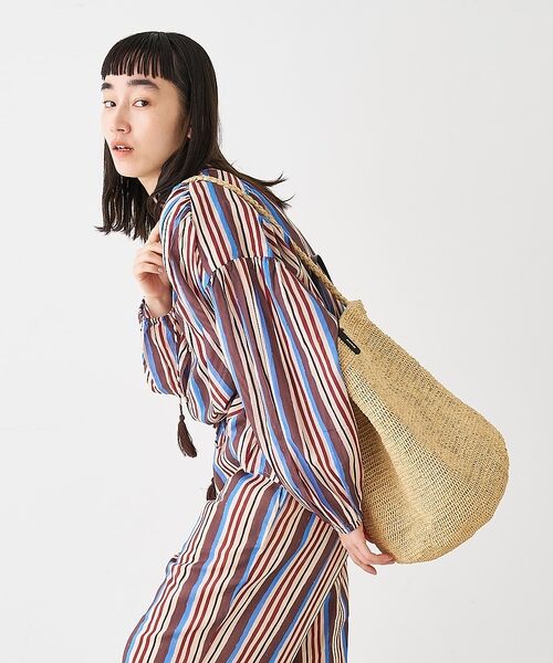 collex / コレックス かごバック | ラフィア革ハンドル2WAYトートバッグ【予約】 | 詳細6