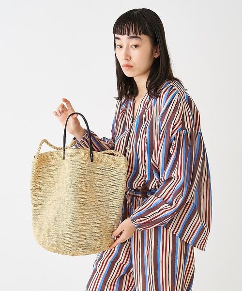 collex / コレックス かごバック | ラフィア革ハンドル2WAYトートバッグ【予約】 | 詳細8