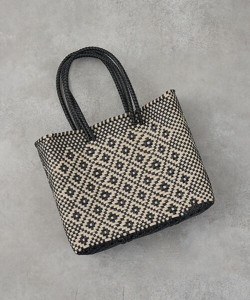 collex / コレックス かごバック | 【MOON BIRD/ムーンバード】手編みメルカドバッグ【予約】（ブラック）