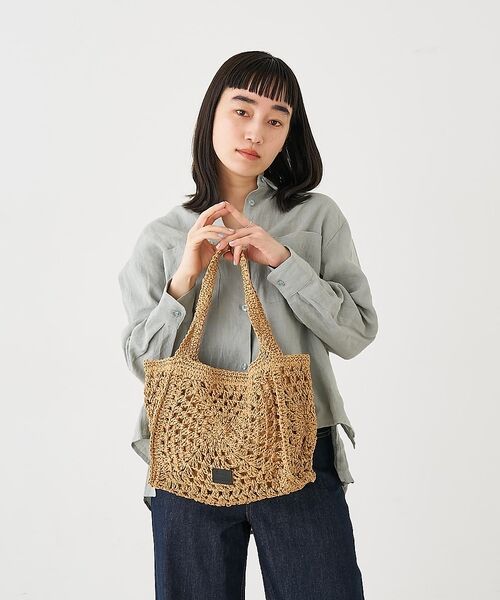 collex / コレックス かごバック | 【Swaraj /スワラージ】手編みペーパーラフィアトートバッグ【予約】 | 詳細2
