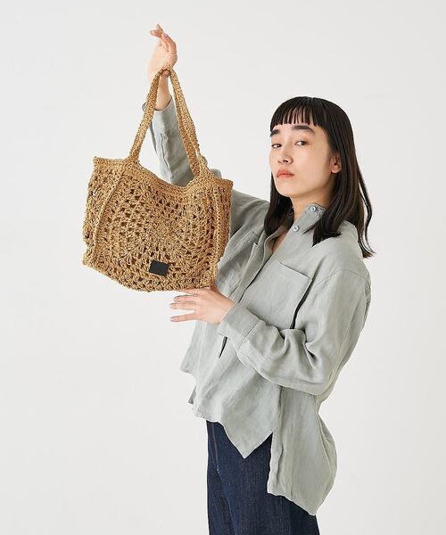 collex / コレックス かごバック | 【Swaraj /スワラージ】手編みペーパーラフィアトートバッグ【予約】 | 詳細3