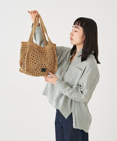 collex / コレックス かごバック | 【Swaraj /スワラージ】手編みペーパーラフィアトートバッグ【予約】 | 詳細4
