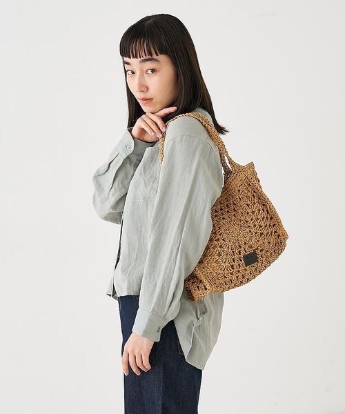 collex / コレックス かごバック | 【Swaraj /スワラージ】手編みペーパーラフィアトートバッグ【予約】 | 詳細5