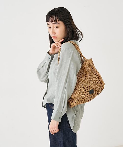 collex / コレックス かごバック | 【Swaraj /スワラージ】手編みペーパーラフィアトートバッグ【予約】 | 詳細6