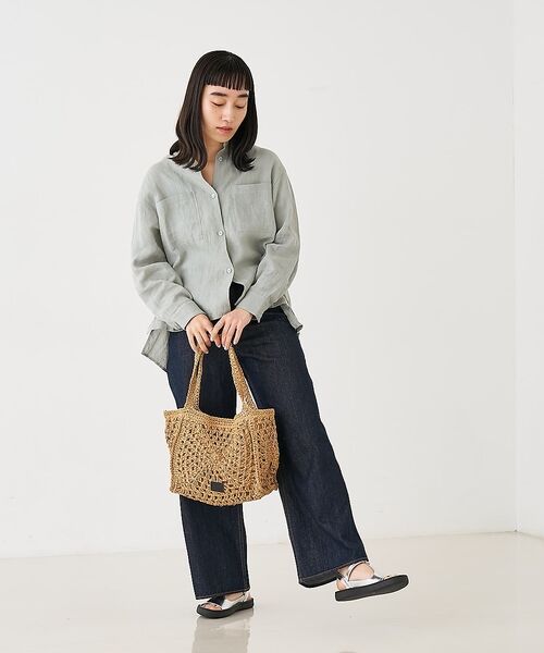 collex / コレックス かごバック | 【Swaraj /スワラージ】手編みペーパーラフィアトートバッグ【予約】 | 詳細7