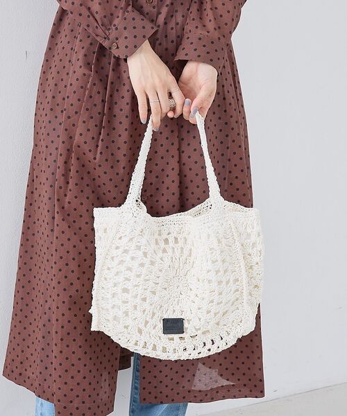 collex / コレックス かごバック | 【Swaraj /スワラージ】手編みペーパーラフィアトートバッグ【予約】（ホワイト）