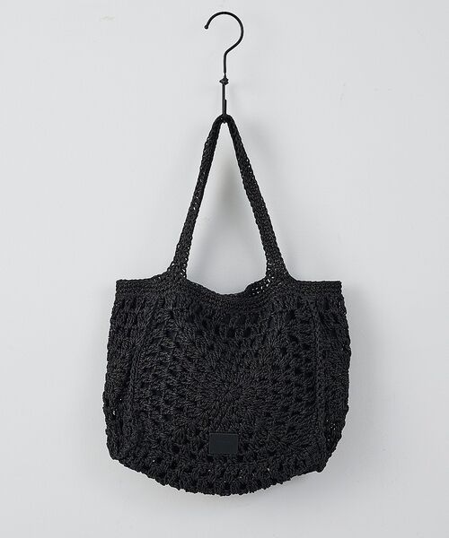 collex / コレックス かごバック | 【Swaraj /スワラージ】手編みペーパーラフィアトートバッグ【予約】（ブラック）