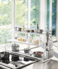 collex / コレックス インテリア・生活雑貨・ホビー・ステーショナリー | 【tower】 コンロ奥ラック3段 コンロ奥収納 調味料ラック