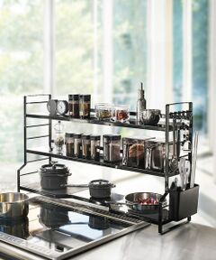 collex / コレックス インテリア・生活雑貨・ホビー・ステーショナリー | 【tower】 コンロ奥ラック3段 コンロ奥収納 調味料ラック