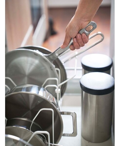 collex / コレックス インテリア・生活雑貨・ホビー・ステーショナリー | 【tower】シンク下 伸縮鍋蓋＆フライパンスタンド キッチン収納 | 詳細2